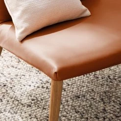 Mørteens Fauteuil Sonka - Cuir véritable - Marron doré -Pas Cher Fauteuils Magasin 1000194318 210517 16064400004 DETAILS P000000001000194318