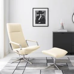 Fredriks Fauteuil relax Pargas - Cuir véritable - Crème -Pas Cher Fauteuils Magasin 1000194331 210520 15464600045 MOOD DETAILS P000000001000194331 mood