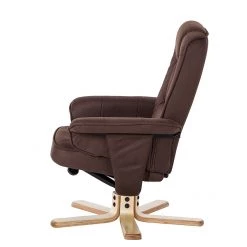Modoform Fauteuil de relaxation Canillo II - Avec repose-pieds - Microfibre - Marron -Pas Cher Fauteuils Magasin 1000195959 200127 09575600013 DETAILS P000000001000195959