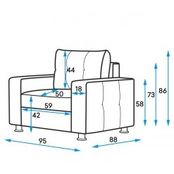 Fredriks Fauteuil Upwell II - Microfibre - Gris - Sans repose-pieds -Pas Cher Fauteuils Magasin 1000196240 200224 14470800431 SKETCH DETAILS P000000001000196240 sketch
