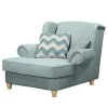 Ridgevalley Loveuse Colares III - Tissu - Bleu pastel -Pas Cher Fauteuils Magasin 1000196878 200117 09415300001 IMAGE P000000001000196878