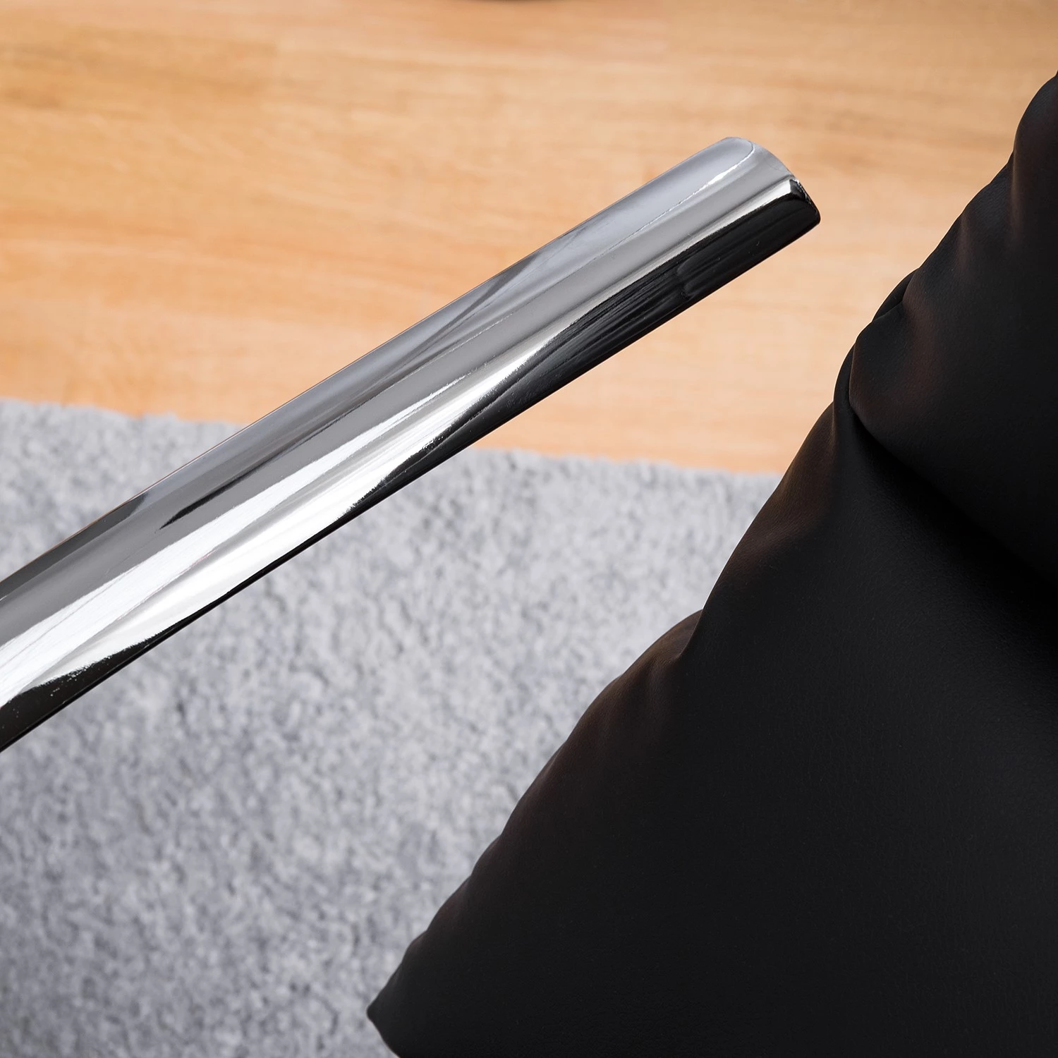 Fredriks Rocking chair Fox II - Imitation cuir - Noir 11 Fredriks Rocking chair Fox II - Imitation cuir - Noir – Image 9