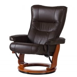 Modoform Fauteuil relax + repose-pieds Westerwald - Cuir véritable / Imitation cuir - Marron -Pas Cher Fauteuils Magasin 1000199059 200618 09564600020 DETAILS P000000001000199059
