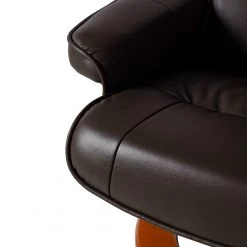 Modoform Fauteuil relax + repose-pieds Westerwald - Cuir véritable / Imitation cuir - Marron -Pas Cher Fauteuils Magasin 1000199059 200618 09565300027 DETAILS P000000001000199059