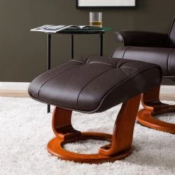 Modoform Fauteuil relax + repose-pieds Westerwald - Cuir véritable / Imitation cuir - Marron -Pas Cher Fauteuils Magasin 1000199059 200621 14592800016 DETAILS P000000001000199059