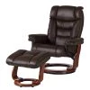 Modoform Fauteuil relax et repose-pieds Rimbach - Cuir véritable / Imitation cuir - Marron -Pas Cher Fauteuils Magasin 1000199060 200618 09565700033 IMAGE P000000001000199060