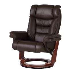 Modoform Fauteuil relax et repose-pieds Rimbach - Cuir véritable / Imitation cuir - Marron -Pas Cher Fauteuils Magasin 1000199060 200618 09565800035 DETAILS P000000001000199060
