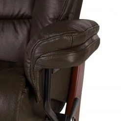 Modoform Fauteuil relax et repose-pieds Rimbach - Cuir véritable / Imitation cuir - Marron -Pas Cher Fauteuils Magasin 1000199060 200618 09570500044 DETAILS P000000001000199060