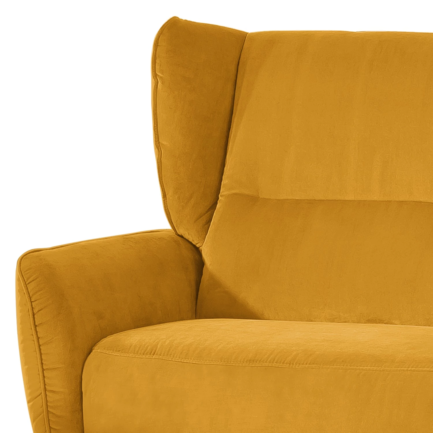 Fredriks Fauteuil Lehi - Velours - Jaune moutarde - Sans fonction - Avec repose-pieds 10 Fredriks Fauteuil Lehi - Velours - Jaune moutarde - Sans fonction - Avec repose-pieds – Image 8