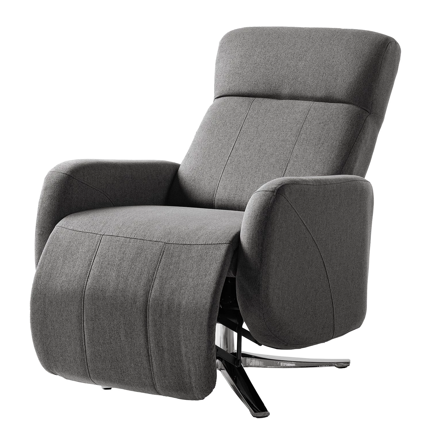 Modoform Fauteuil relax Barnett - Tissé à plat - Gris 6 Modoform Fauteuil relax Barnett - Tissé à plat - Gris – Image 4