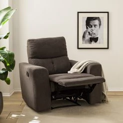 Modoform Fauteuil relax Bazaar - Tissage à plat - Gris brun -Pas Cher Fauteuils Magasin 1000200100 200731 14205700002 MOOD DETAILS P000000001000200100 mood