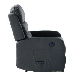 Modoform Fauteuil relax Bartlett - Microfibre - Gris -Pas Cher Fauteuils Magasin 1000200112 200708 06113300029 DETAILS P000000001000200112