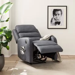 Modoform Fauteuil relax Bartlett - Microfibre - Gris -Pas Cher Fauteuils Magasin 1000200112 200731 14210400010 MOOD DETAILS P000000001000200112 mood