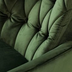 Jack & Alice Fauteuil Bracon - Velours - Vert foncé -Pas Cher Fauteuils Magasin 1000200113 200724 14033000017 DETAILS P000000001000200113