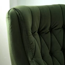 Jack & Alice Fauteuil Bracon - Velours - Vert foncé -Pas Cher Fauteuils Magasin 1000200113 200903 09541900002 DETAILS P000000001000200113