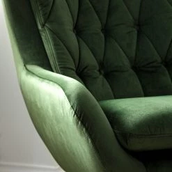 Jack & Alice Fauteuil Bracon - Velours - Vert foncé -Pas Cher Fauteuils Magasin 1000200113 200903 09542000006 DETAILS P000000001000200113