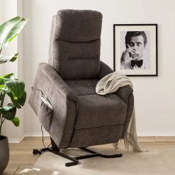 Modoform Fauteuil TV Coroma - Microfibre - Gris foncé -Pas Cher Fauteuils Magasin 1000200116 200731 14211500019 MOOD DETAILS P000000001000200116 mood