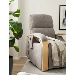 Modoform Fauteuil TV Rosales I - Microfibre - Gris -Pas Cher Fauteuils Magasin 1000200118 200731 06174300029 DETAILS P000000001000200118