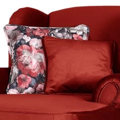 Ridgevalley Fauteuil bergère Lusse - Velours - Rouge cerise -Pas Cher Fauteuils Magasin 1000205804 200227 16253000389 DETAILS P000000001000205804