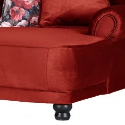 Ridgevalley Fauteuil bergère Lusse - Velours - Rouge cerise -Pas Cher Fauteuils Magasin 1000205804 200227 16253000390 DETAILS P000000001000205804