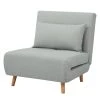 Mørteens Fauteuil convertible Elands - Tissu - Tissu Nims: Gris clair