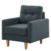 Norrwood Fauteuil Koski I - Tissu - Tissu Ala: Bleu