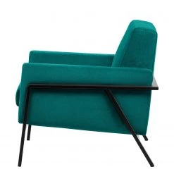 Norrwood Fauteuil Hanko I - Velours - Tissu Lito: Turquoise -Pas Cher Fauteuils Magasin 1000207162 200520 14264500149 DETAILS P000000001000207162