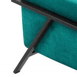 Norrwood Fauteuil Hanko I - Velours - Tissu Lito: Turquoise -Pas Cher Fauteuils Magasin 1000207162 200520 14264500156 DETAILS P000000001000207162