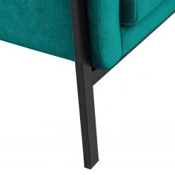Norrwood Fauteuil Hanko I - Velours - Tissu Lito: Turquoise -Pas Cher Fauteuils Magasin 1000207162 200520 14264500157 DETAILS P000000001000207162