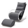 Fredriks Rocking chair Fox - Tissu structuré - Gris -Pas Cher Fauteuils Magasin 1000208768 201204 11273800017 IMAGE P000000001000208768