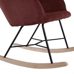Mørteens Rocking chair Kumia II - Velours - Bordeaux -Pas Cher Fauteuils Magasin 1000208968 210203 15364100006 DETAILS P000000001000208968