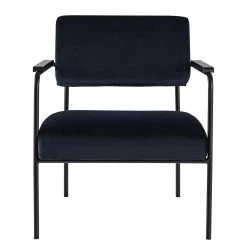 Mørteens Fauteuil Narpes - Velours - Bleu foncé -Pas Cher Fauteuils Magasin 1000208971 210203 15364600010 DETAILS P000000001000208971