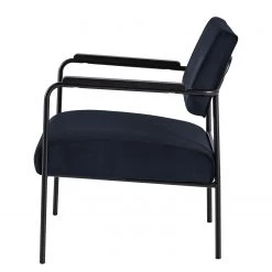 Mørteens Fauteuil Narpes - Velours - Bleu foncé -Pas Cher Fauteuils Magasin 1000208971 210203 15364700011 DETAILS P000000001000208971