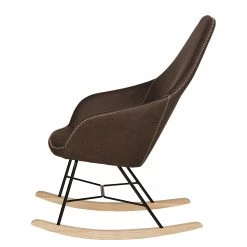 Mørteens Rocking chair Kumia I - Aspect cuir vieilli - Marron -Pas Cher Fauteuils Magasin 1000208983 210302 06065600003 DETAILS P000000001000208983