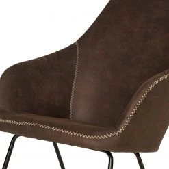 Mørteens Rocking chair Kumia I - Aspect cuir vieilli - Marron -Pas Cher Fauteuils Magasin 1000208983 210302 06065600006 DETAILS P000000001000208983