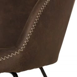 Mørteens Rocking chair Kumia I - Aspect cuir vieilli - Marron -Pas Cher Fauteuils Magasin 1000208983 210302 06065700008 DETAILS P000000001000208983