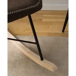 Mørteens Rocking chair Kumia I - Aspect cuir vieilli - Marron -Pas Cher Fauteuils Magasin 1000208983 210426 12270700007 DETAILS P000000001000208983