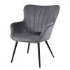 Mørteens Fauteuil Boltby I - Velours - Anthracite -Pas Cher Fauteuils Magasin 1000209128 200415 11581800002 IMAGE P000000001000209128
