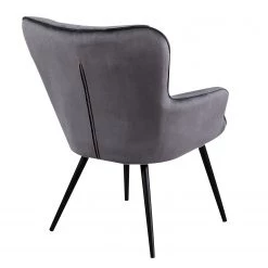 Mørteens Fauteuil Boltby I - Velours - Anthracite -Pas Cher Fauteuils Magasin 1000209128 200415 11582300007 DETAILS P000000001000209128