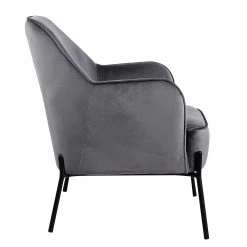 Mørteens Fauteuil Bohemia - Velours - Gris - Avec repose-pieds - Velours -Pas Cher Fauteuils Magasin 1000209172 200415 12033100258 DETAILS P000000001000209172