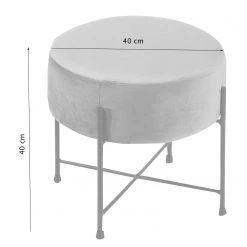 Mørteens Fauteuil Bohemia - Velours - Gris - Avec repose-pieds - Velours -Pas Cher Fauteuils Magasin 1000209172 200415 12034000267 SKETCH DETAILS P000000001000209172 sketch