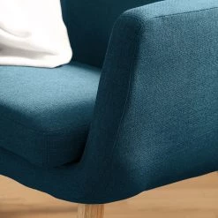 Mørteens Fauteuil Nicholas - Tissu - Bleu jean -Pas Cher Fauteuils Magasin 1000213140 201204 06191900013 DETAILS P000000001000213140