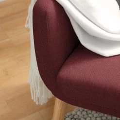 Mørteens Fauteuil Nicholas - Tissu - Rouge foncé -Pas Cher Fauteuils Magasin 1000213141 201204 06193600030 DETAILS P000000001000213141