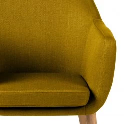 Mørteens Fauteuil Nicholas - Tissu - Jaune curry -Pas Cher Fauteuils Magasin 1000213182 201204 06194400041 DETAILS P000000001000213182