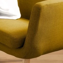 Mørteens Fauteuil Nicholas - Tissu - Jaune curry -Pas Cher Fauteuils Magasin 1000213182 201204 06194800045 DETAILS P000000001000213182