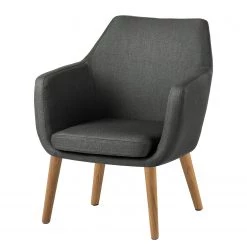 Mørteens Fauteuil Nicholas - Tissu - Gris foncé