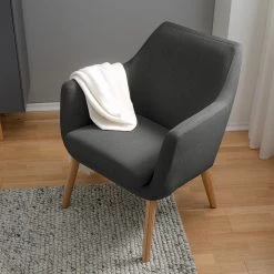 Mørteens Fauteuil Nicholas - Tissu - Gris foncé -Pas Cher Fauteuils Magasin 1000213183 201204 06195600051 MOOD DETAILS P000000001000213183 mood