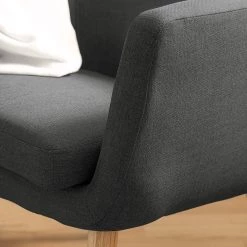 Mørteens Fauteuil Nicholas - Tissu - Gris foncé -Pas Cher Fauteuils Magasin 1000213183 201204 06200700061 DETAILS P000000001000213183