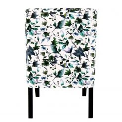 Kayoom Chaises capitonnées Indira II - Tissu / Hêtre massif - Noir / Vert et blanc -Pas Cher Fauteuils Magasin 1000214193 200529 06041300117 DETAILS P000000001000214193