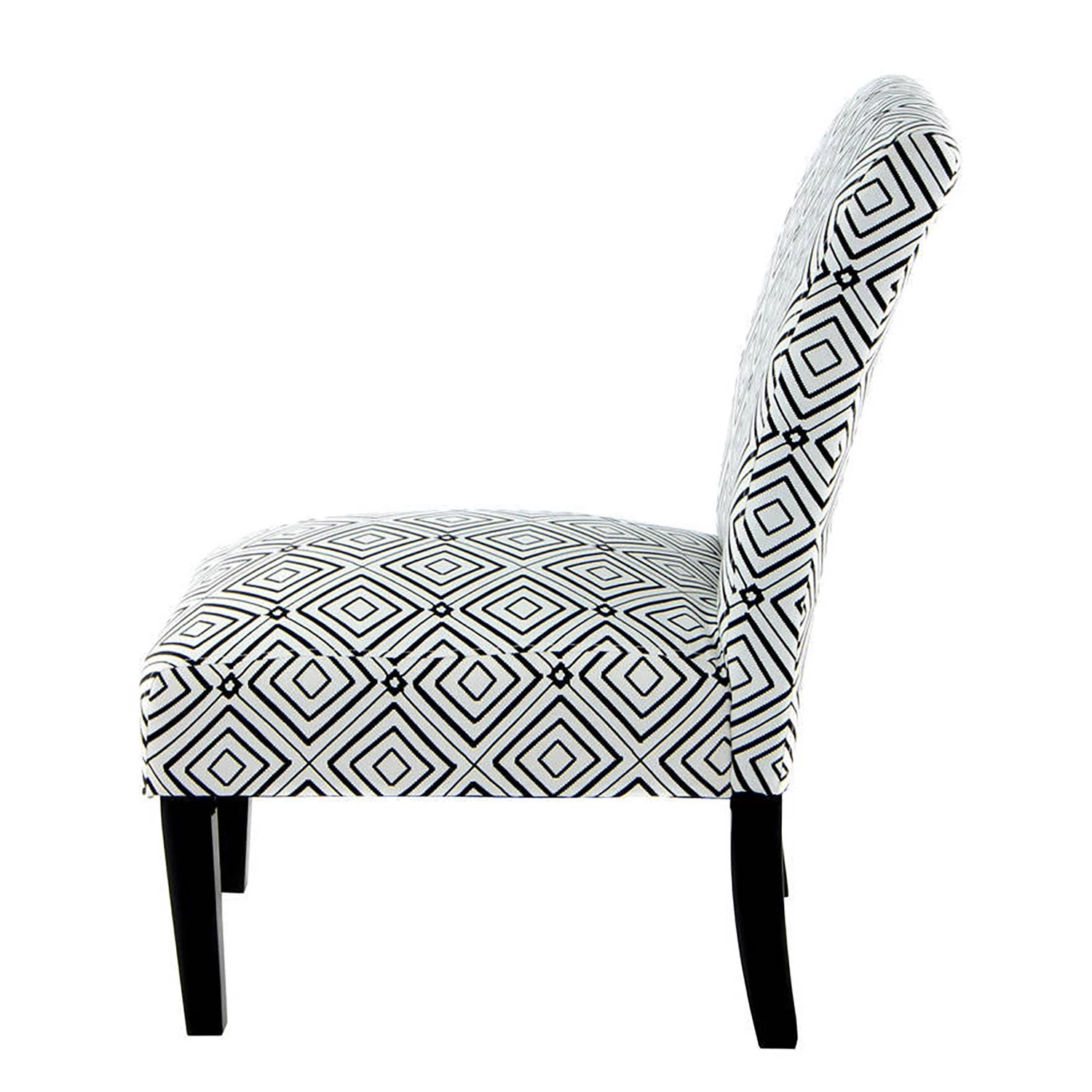 Kayoom Chaises capitonnées Indira III - Tissu / Hêtre massif - Noir / Blanc 6 Kayoom Chaises capitonnées Indira III - Tissu / Hêtre massif - Noir / Blanc – Image 4